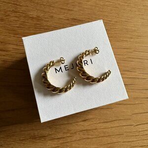 Mejuri Large Croissant Dôme Hoops, Gold